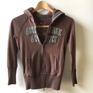 MOVING SALE! A&F graphic zip up hoodie